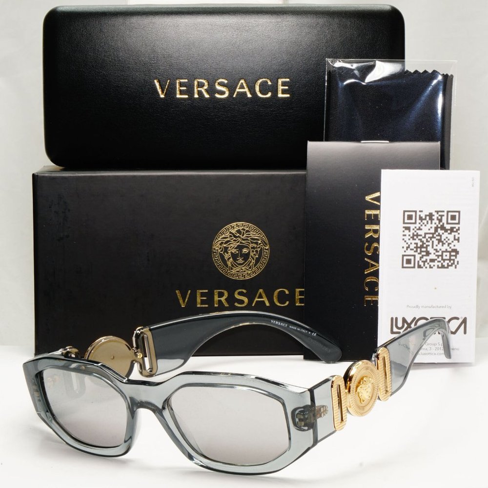 Versace Medusa Crystal Unisex Mirror Sunglasses